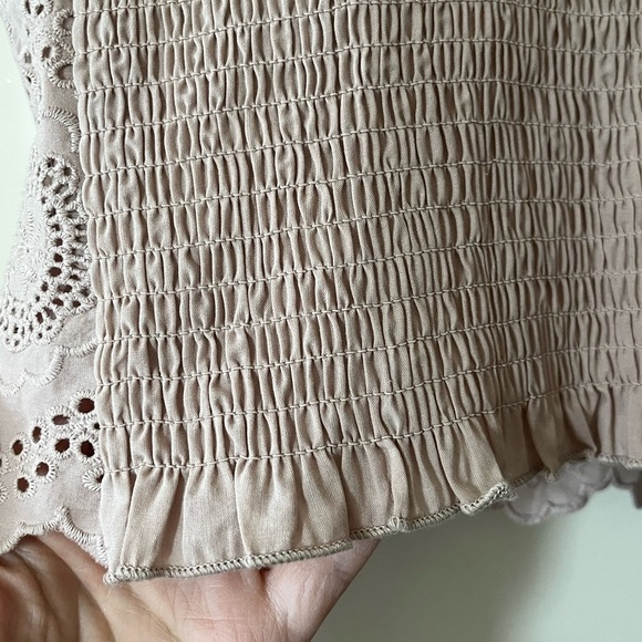 Kirious Brand Tan Embroidered Style Adjustable Camisole Women’s Size Medium - Picture 2 of 13